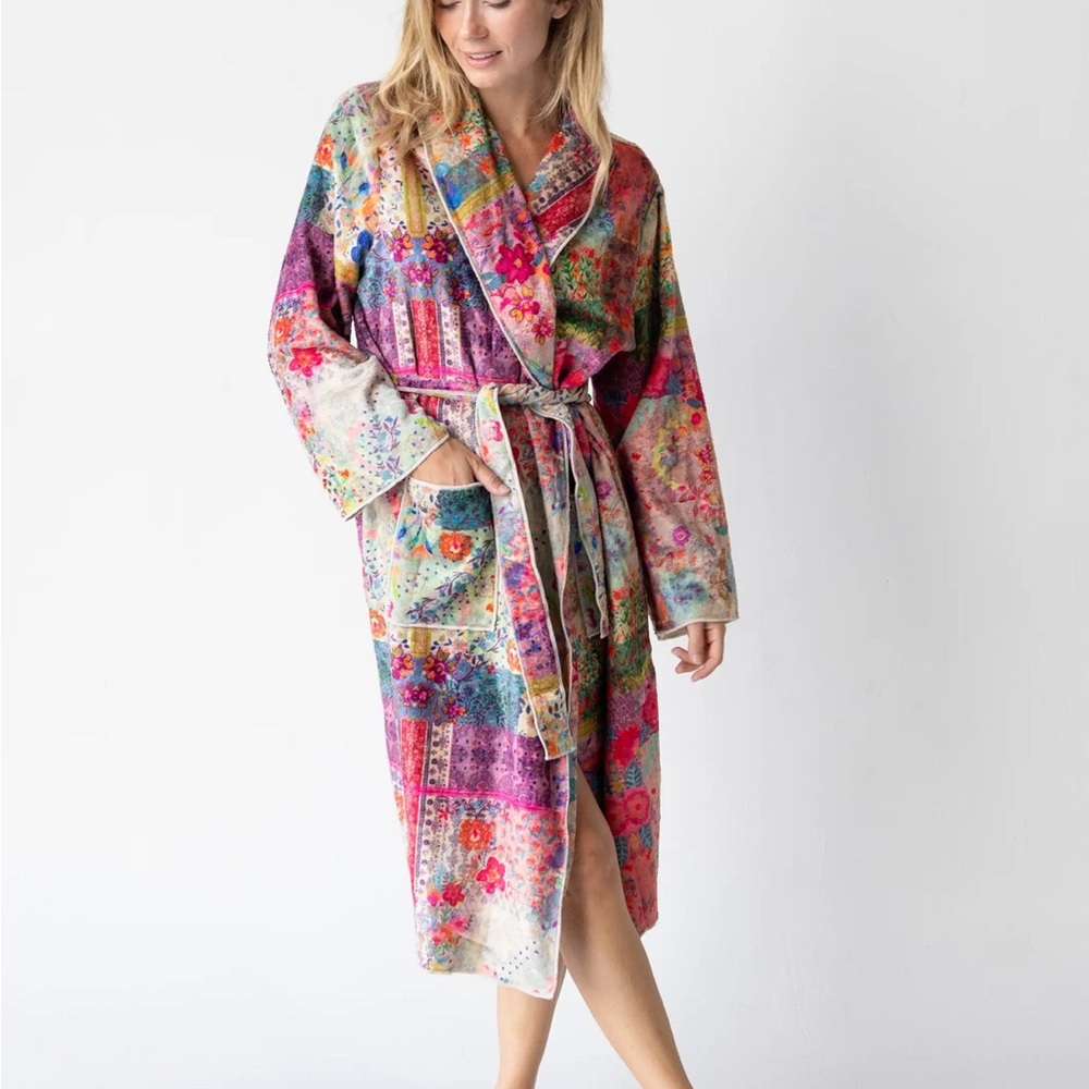 NATURAL LIFE Multicolor Floral Robe
